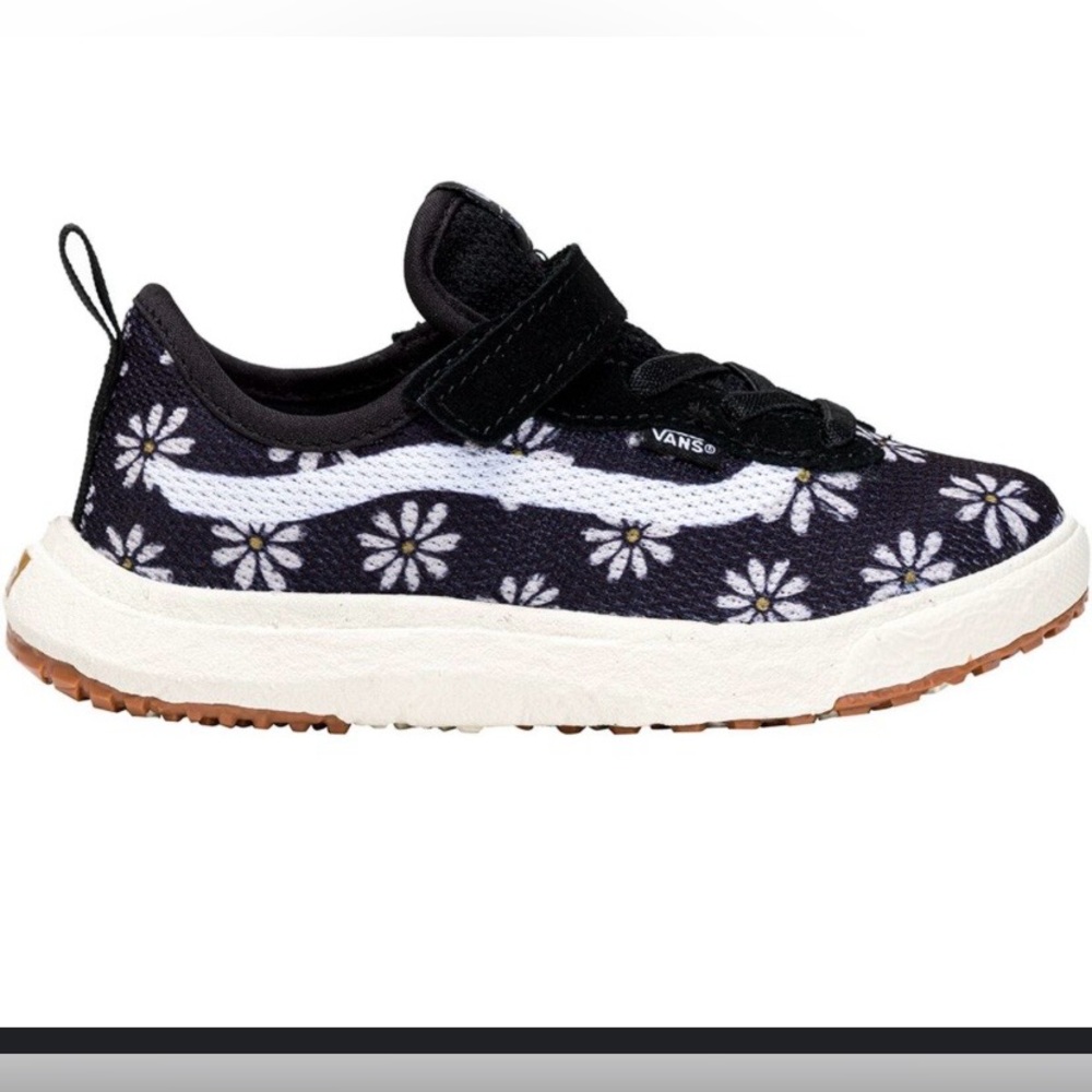 Vans UltraRange VR3 Kids Sneakers 
Black and White Daisy